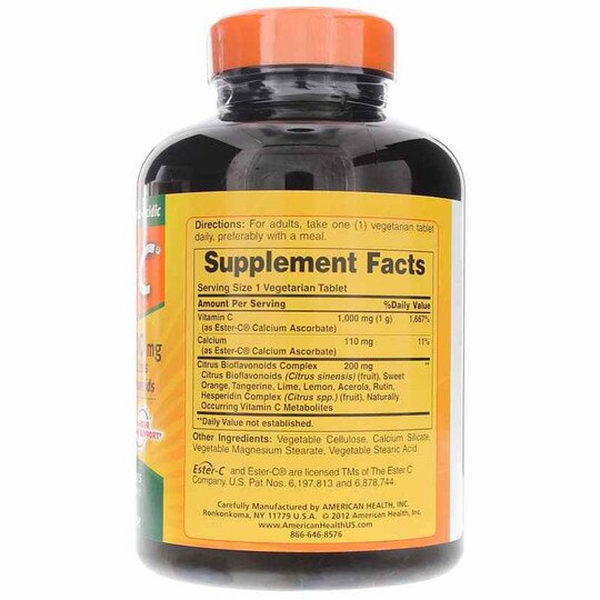 Ester-C 1000 Mg Tablets with Citrus Bioflavonoids, AH